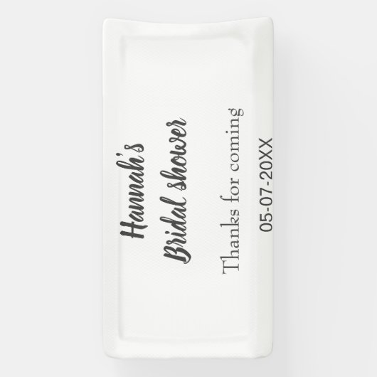 Brautparty Name Datum Jahr hinzufügen Dank für das Banner (Vertikal)