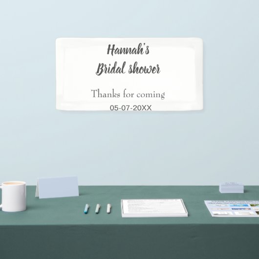 Brautparty Name Datum Jahr hinzufügen Dank für das Banner (Messe)