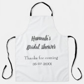 Brautparty Name Datum Jahr hinzufügen Dank für das Schürze (Vorderseite)