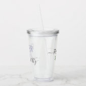 Brautparty Name des Blütenmädchens Acryltrinkbecher (Links)