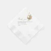 Brautparty Napkin | Holly & Christmas Theme Serviette (Ecke)