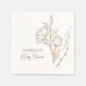 Brautparty Napkins | Eleganter Gold-Script-Stil Serviette (Vorderseite)