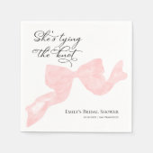 Brautparty Napkins | Sie hat den Knoten getickt Serviette (Vorderseite)