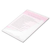 Brautparty Neu verheiratetes Spiel - Rosa Notizblock (angewinkelt)