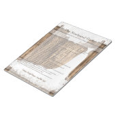 Brautparty New Game - Rustikales Holz & Spitzen 👰 Notizblock (angewinkelt)