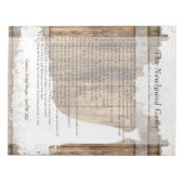 Brautparty New Game - Rustikales Holz & Spitzen 👰 Notizblock (Vorderseite)