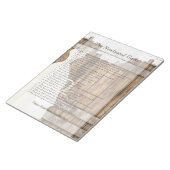 Brautparty New Game - Rustikales Holz und Spitzen Notizblock (angewinkelt)