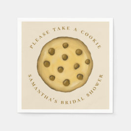 Brautparty Niedlich Whimsical Chocolate Chip Cooki Serviette