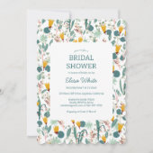 Brautparty Niedlicher Frühlingsgarten Florenz Einladung (Vorderseite)