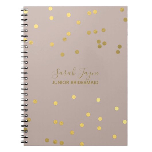 Brautparty Notebook Junior Bridesmaid Edition Notizblock (Vorderseite)