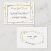 Brautparty oder Hochzeit des Haushalts Begleitkarte (Vorne/Hinten)