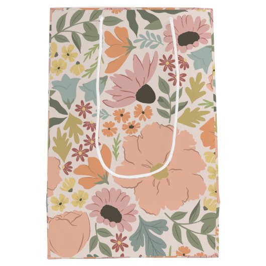 Brautparty oder Hochzeit Mittlere Geschenktüte (Rückseite)