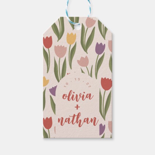 Brautparty oder Hochzeit Personalisiert Geschenkanhänger (Vorderseite)