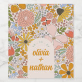 Brautparty oder Hochzeit Personalisiert Weinetikett (Einzelnes Label)