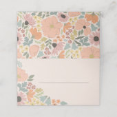 Brautparty oder Hochzeit Platzkarte (Außenseite Aufgefaltet)