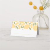 Brautparty oder Hochzeit von Zitronen Platzkarte (Vorderseite)