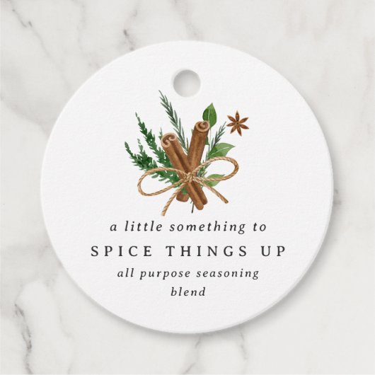 Brautparty oder Hochzeitsgewürz Geschenkanhänger (Vorderseite)