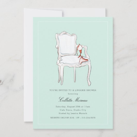 Brautparty oder Junggeselinnen-Abschied Einladung (Vorderseite)