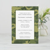 Brautparty oder Vertragspartei der Camouflage Einladung (Stehend Vorderseite)