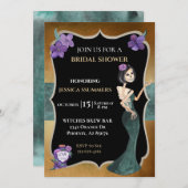 Brautparty Oktober Halloween Skeleton Einladung (Vorne/Hinten)