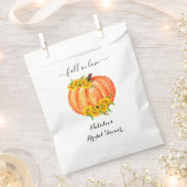 Brautparty Orange White Fall Pumpkin Geschenktütchen (Ausgeschnitten)
