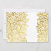 Brautparty Over oder Under Game Gold Einladung (Rückseite)