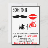 Brautparty Paare Einladung (Vorderseite)