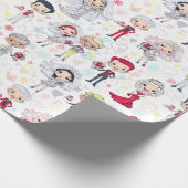 Brautparty Paare Geschenkpapier (Ecke)