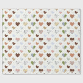 Brautparty Packpapier für Lady in den Herzen sh (Flach)