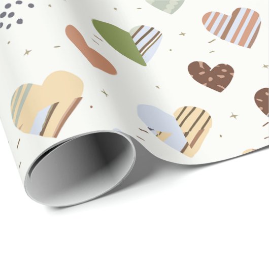 Brautparty Packpapier für Lady in den Herzen sh (Rolleneckpunkt)