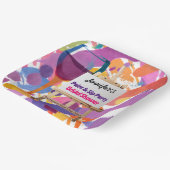 Brautparty Paint and Sip Party Pappteller (Gewinkelt)