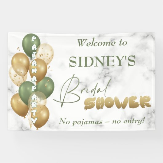 Brautparty. Pajama Party Banner (Horizontal)