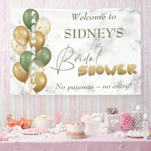 Brautparty. Pajama Party Banner (Party)