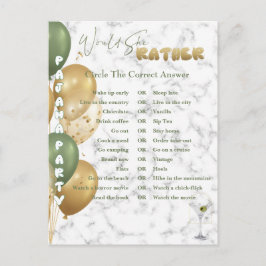 Brautparty. Pajama Party Games Postkarte