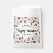 Brautparty Pale Pink White Roses Kleider Design Geschenktütchen (Vorderseite)