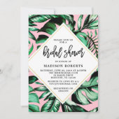 Brautparty Palm Blätter Einladung (Vorderseite)