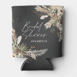 Brautparty Pampas eucalyptus Moderner Schwarzer Ch Dosenkühler