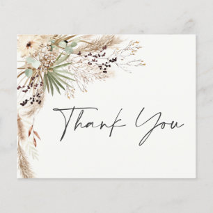 Brautparty Pampas Gras Moderne boho elegant Flyer