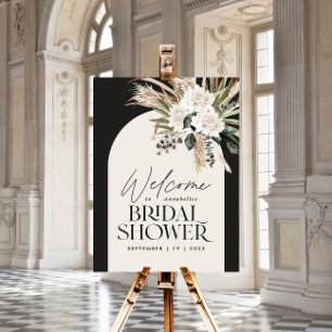 Brautparty Pampas Gras Moderne boho elegant Poster