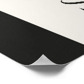 Brautparty Pampas Gras Moderne boho elegant Poster (Ecke)