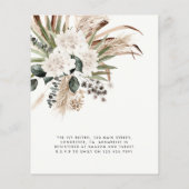 Brautparty Pampas Gras Moderne Terracotta Chic (Rückseite)