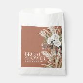 Brautparty Pampas Gras Modernes boho Gastgeschenk Geschenktütchen (Vorderseite)