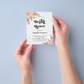 Brautparty Pampas Gras rot Rosa Budget Flyer (Gruppe)