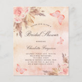 Brautparty Pampas Gras Schmetterling Haushalt Flyer (Vorne)