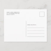 Brautparty Pampas Grass Tan Script Einladungspostkarte (Rückseite)