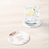 Brautparty Pampas Grass Terracotta Runder Pappuntersetzer (Vor Ort)