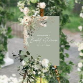 Brautparty Pampas modern und elegant Poster