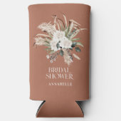 Brautparty Pampas terracotta boho Gastgeschenk Selters Dosenkühler (Vorderseite)