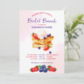 Brautparty Pancakes Eisbeeren Einladung (Stehend Vorderseite)