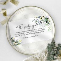 Brautparty Panty Game Enclosure Card